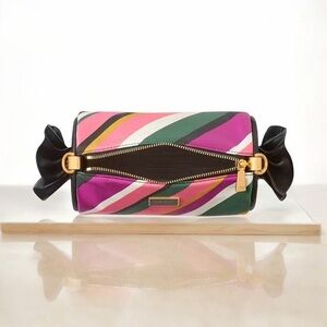 Kate Spade CANDY  Sweet Treats Festive Multi Stripe Jacquard Sm Barrel bag